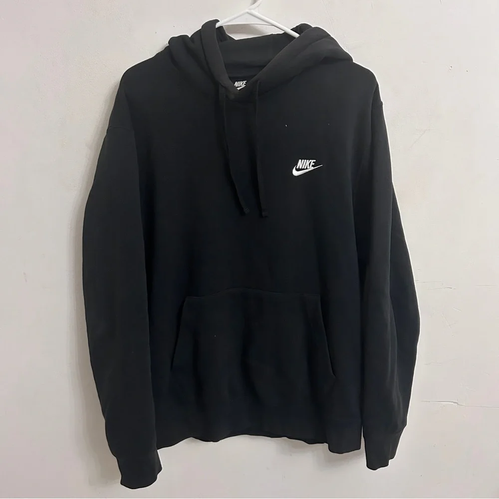 Nike Men's Fleece Pullover - Black - Sz L - Picture 2 of 3